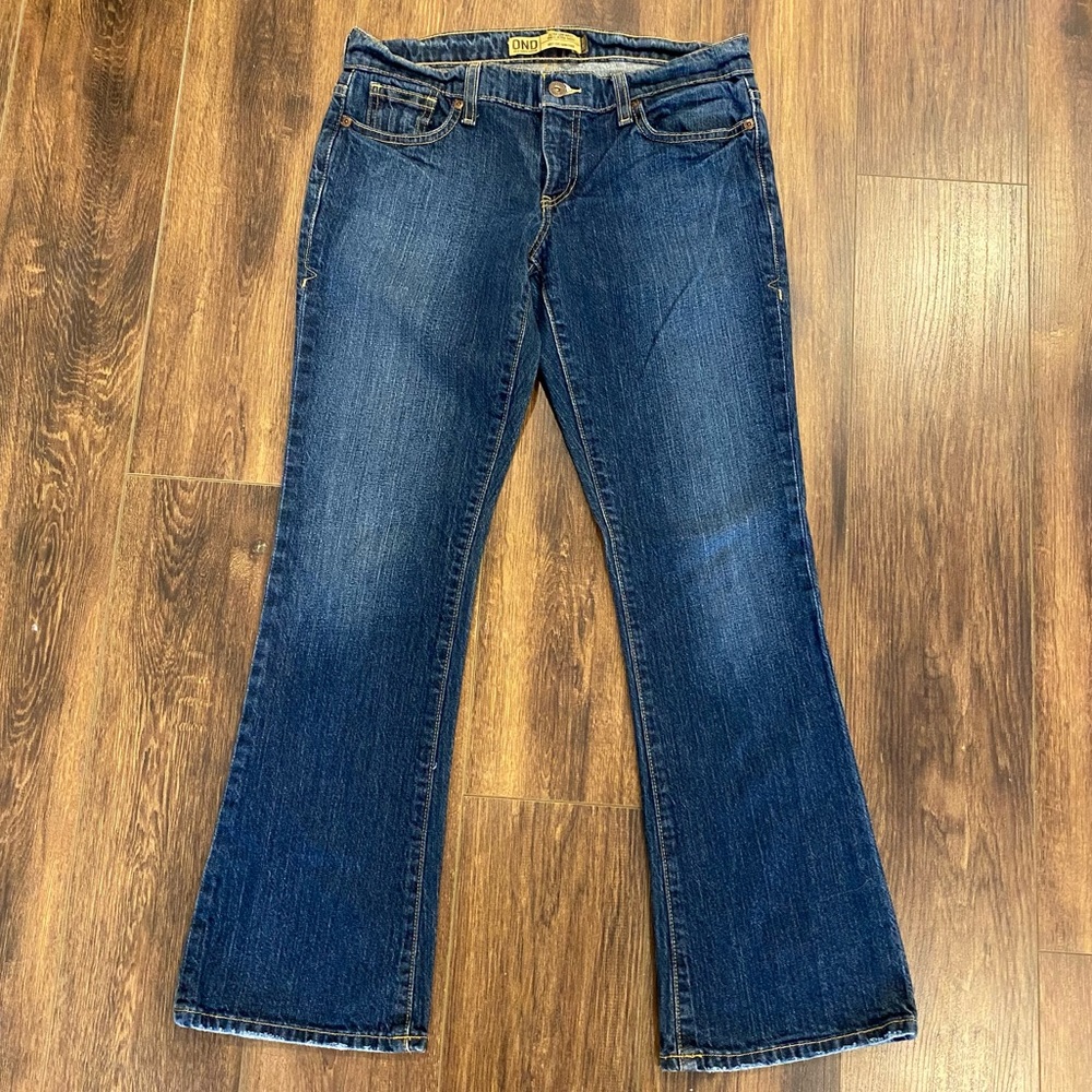 Ultra low waist bootcut jeans